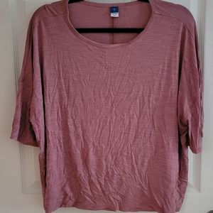 Oversized luxe slub-knit tee